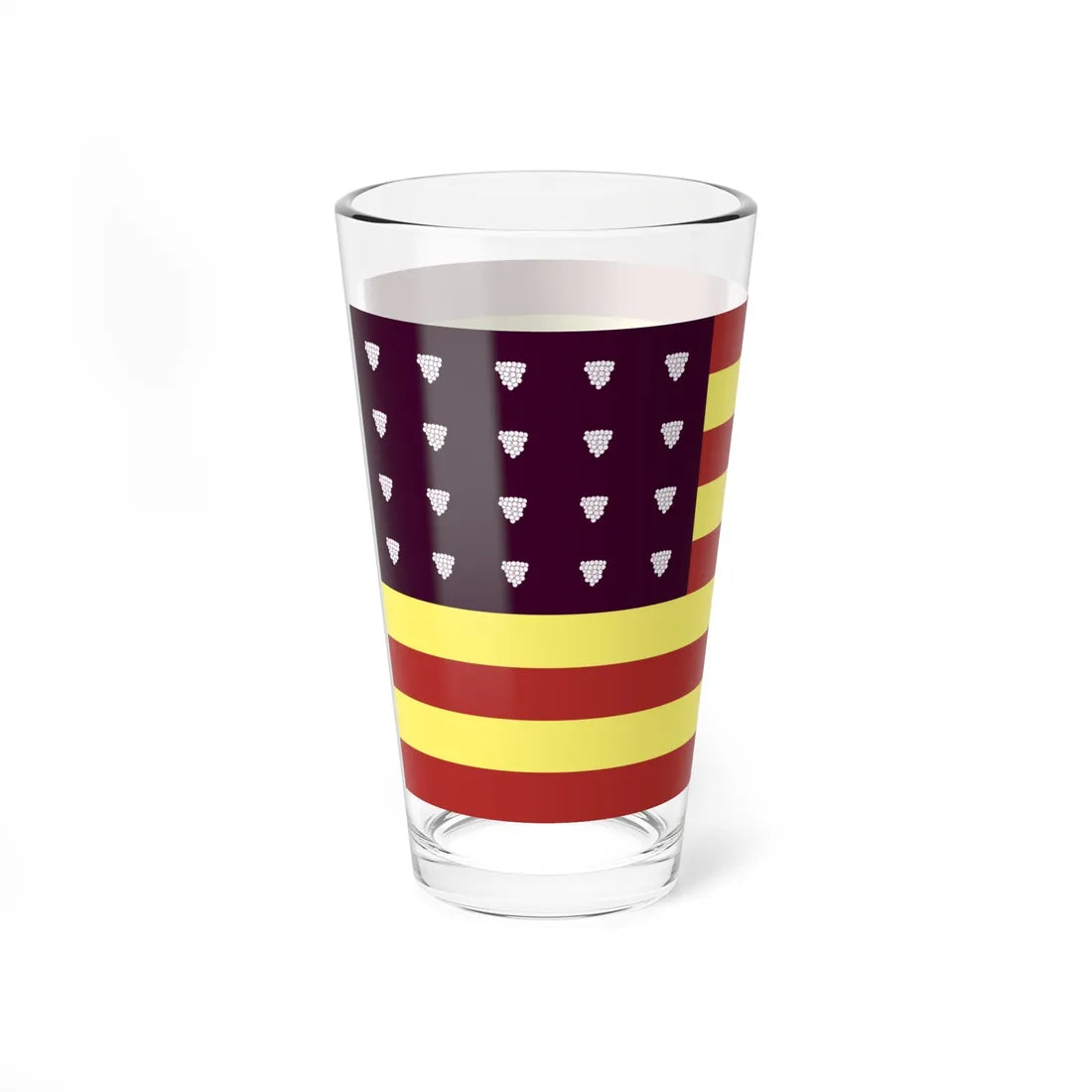 Flag of the United States of Akkerman (United States) Pint Glass 16oz - Go Mug Yourself
