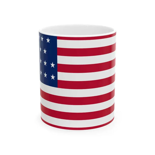 Flag of the United States of America 1836-1837 (United States) White Coffee Mug 11oz - Go Mug Yourself