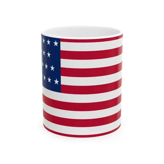 Flag of the United States of America 1847-1848 (United States) White Coffee Mug 11oz - Go Mug Yourself