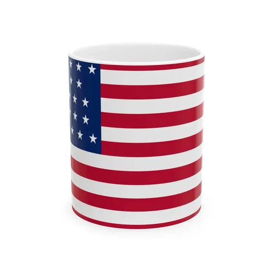 Flag of the United States of America 1851-1858 (United States) White Coffee Mug 11oz - Go Mug Yourself