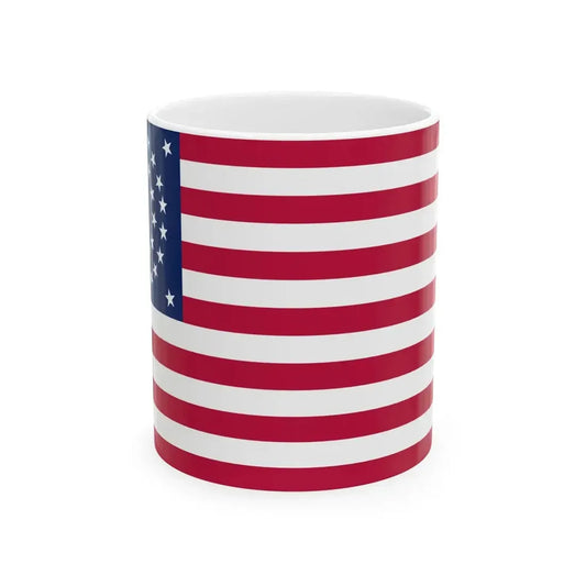 Flag of the United States of America 1861-1863 (United States) White Coffee Mug 11oz - Go Mug Yourself