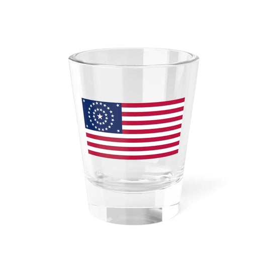 Flag of the United States of America 1877-1890 (United States) Shot Glass 1.5oz 1.5oz - Go Mug Yourself