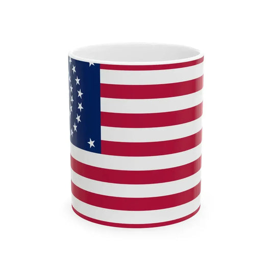 Flag of the United States of America 1877-1890 (United States) White Coffee Mug 11oz - Go Mug Yourself
