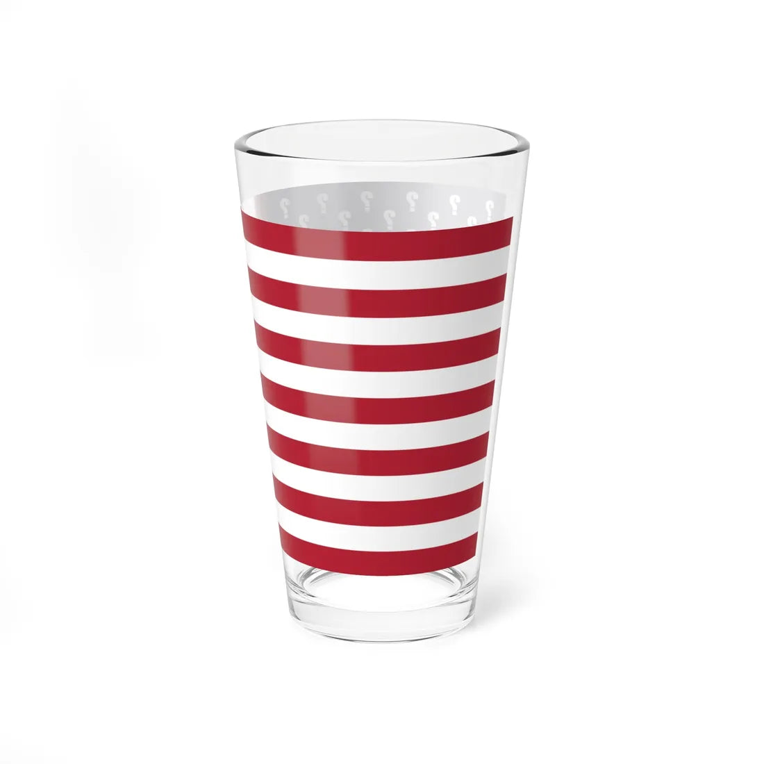 Flag of the United States question marks (United States) Pint Glass 16oz - Go Mug Yourself