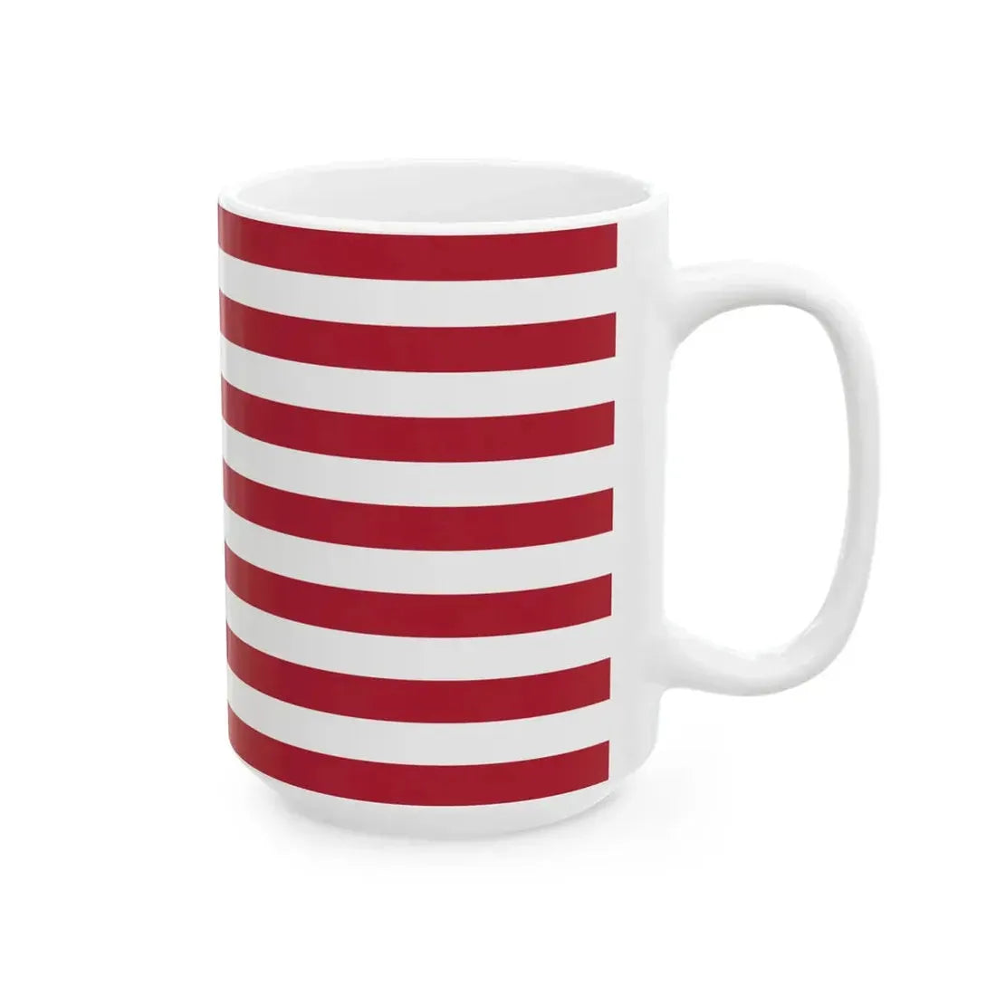 Flag of the United States question marks (United States) White Coffee Mug - Go Mug Yourself