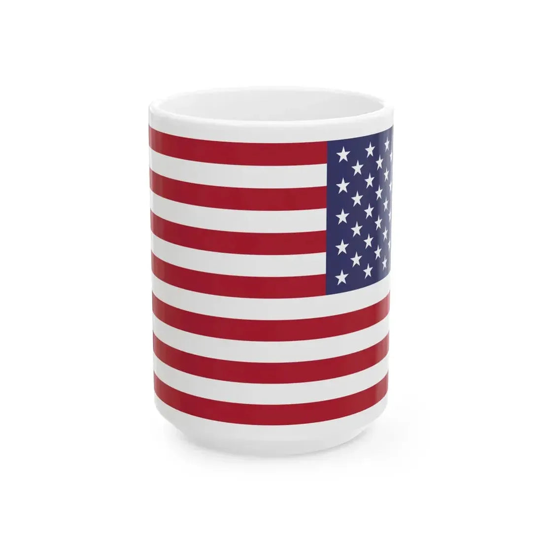Flag of the United States reversed (United States) White Coffee Mug 15oz - Go Mug Yourself