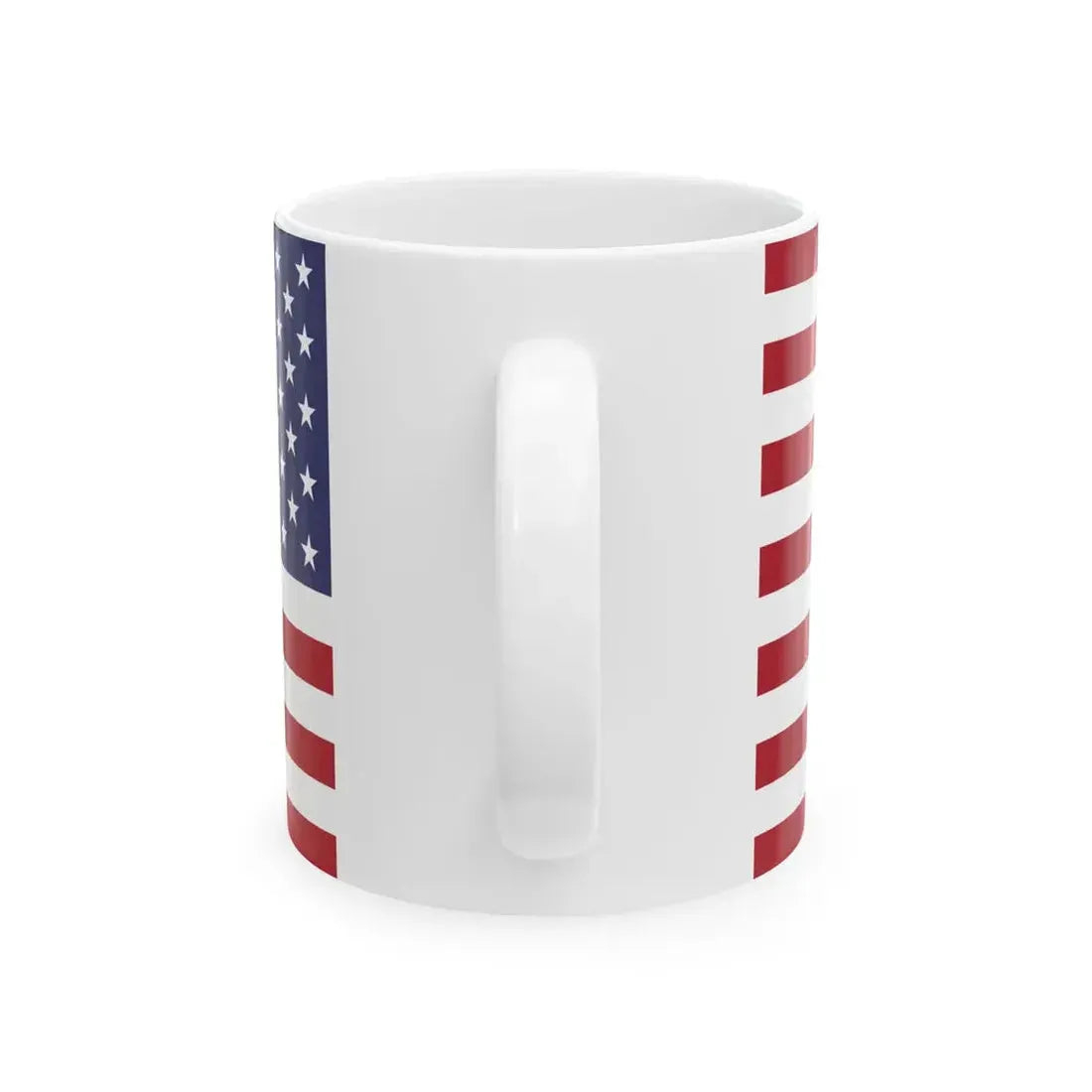 Flag of the United States reversed (United States) White Coffee Mug - Go Mug Yourself