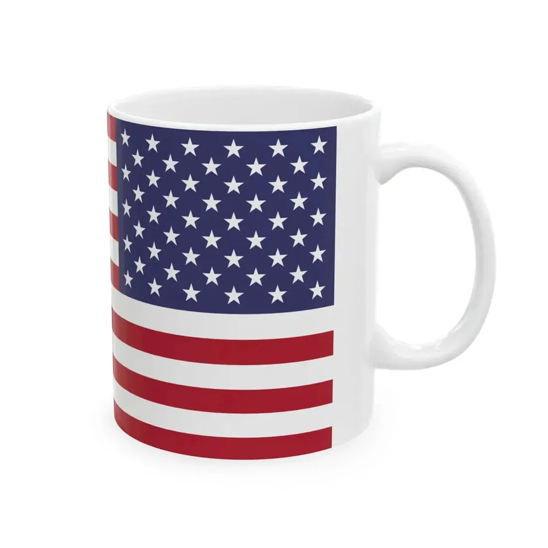 Flag of the United States reversed (United States) White Coffee Mug - Go Mug Yourself
