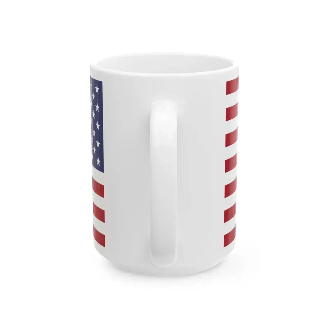 Flag of the United States reversed (United States) White Coffee Mug - Go Mug Yourself