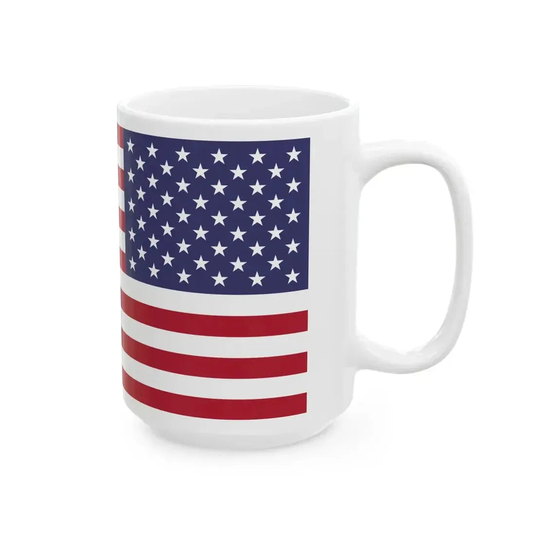 Flag of the United States reversed (United States) White Coffee Mug - Go Mug Yourself