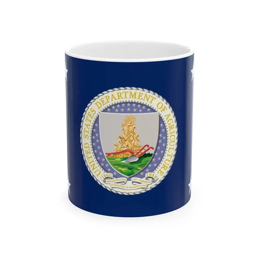 Flag of the United States Secretary of Agriculture (United States) White Coffee Mug 11oz - Go Mug Yourself