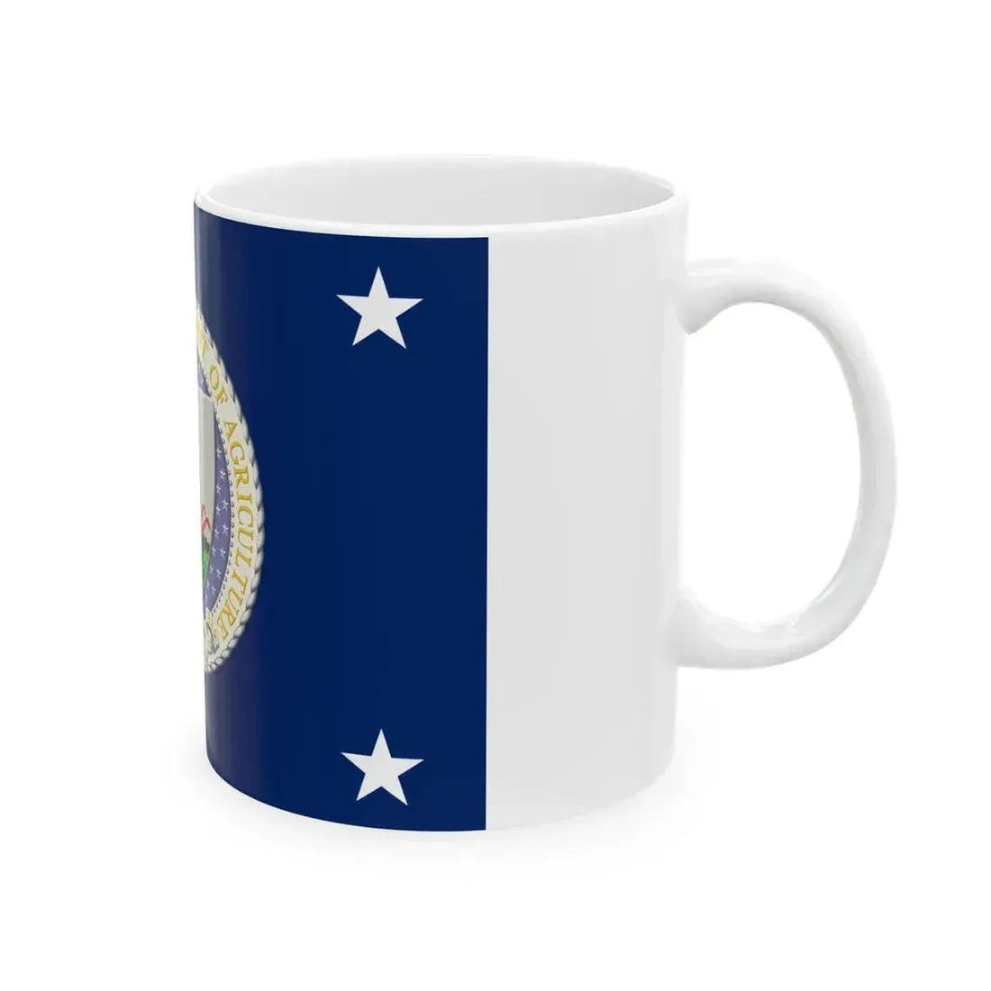 Flag of the United States Secretary of Agriculture (United States) White Coffee Mug - Go Mug Yourself