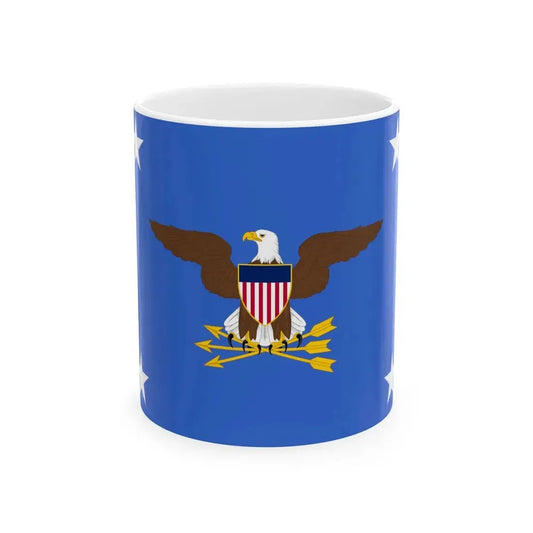 Flag of the United States Secretary of Defense (United States) White Coffee Mug 11oz - Go Mug Yourself
