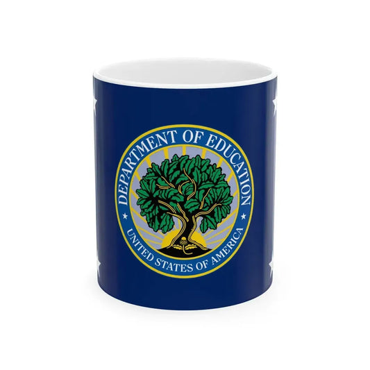 Flag of the United States Secretary of Education (United States) White Coffee Mug 11oz - Go Mug Yourself