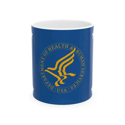 Flag of the United States Secretary of Health and Human Services (United States) White Coffee Mug 11oz - Go Mug Yourself