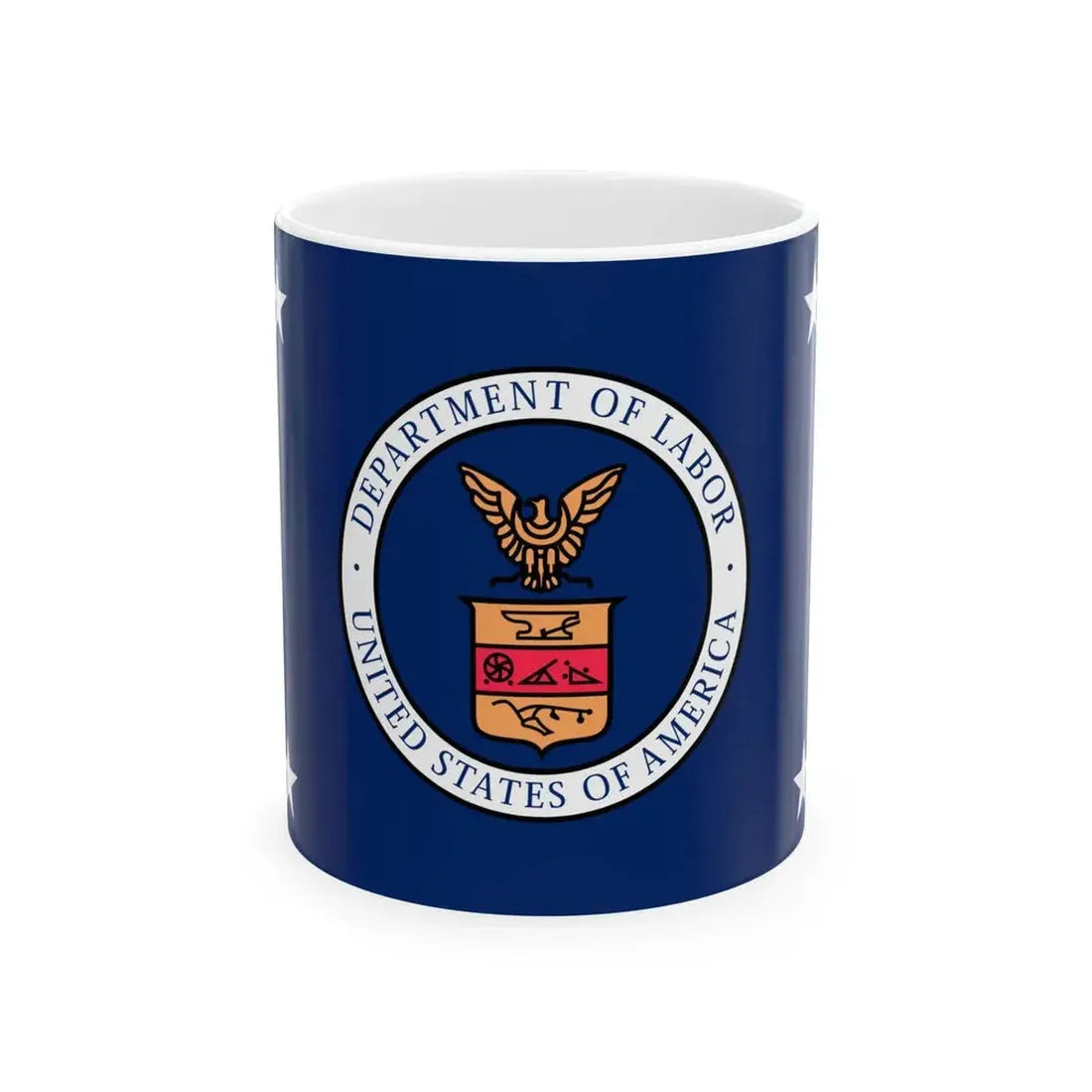 Flag of the United States Secretary of Labor (United States) White Coffee Mug 11oz - Go Mug Yourself