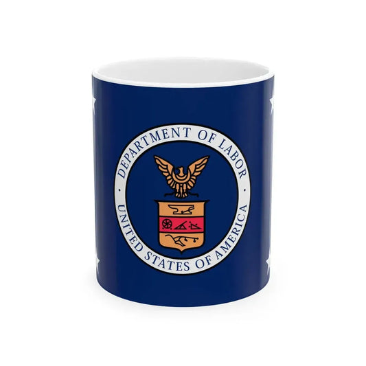 Flag of the United States Secretary of Labor (United States) White Coffee Mug 11oz - Go Mug Yourself