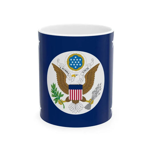 Flag of the United States Secretary of State (United States) White Coffee Mug 11oz - Go Mug Yourself