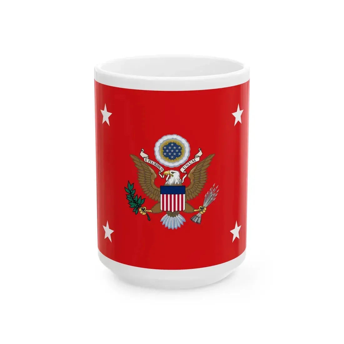 Flag of the United States Secretary of the Army (United States) White Coffee Mug 15oz - Go Mug Yourself
