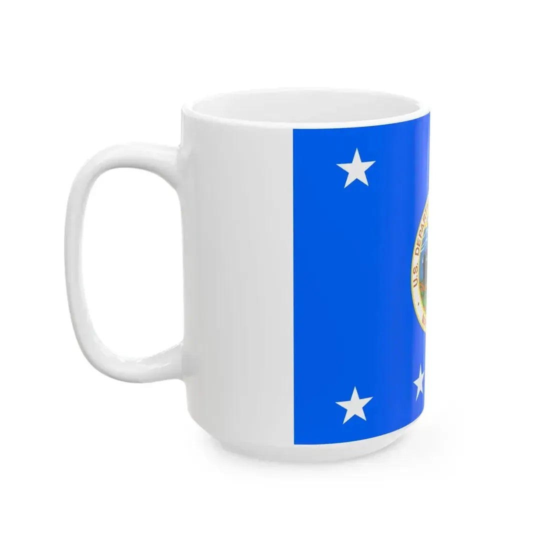 Flag of the United States Secretary of the Interior (United States) White Coffee Mug - Go Mug Yourself