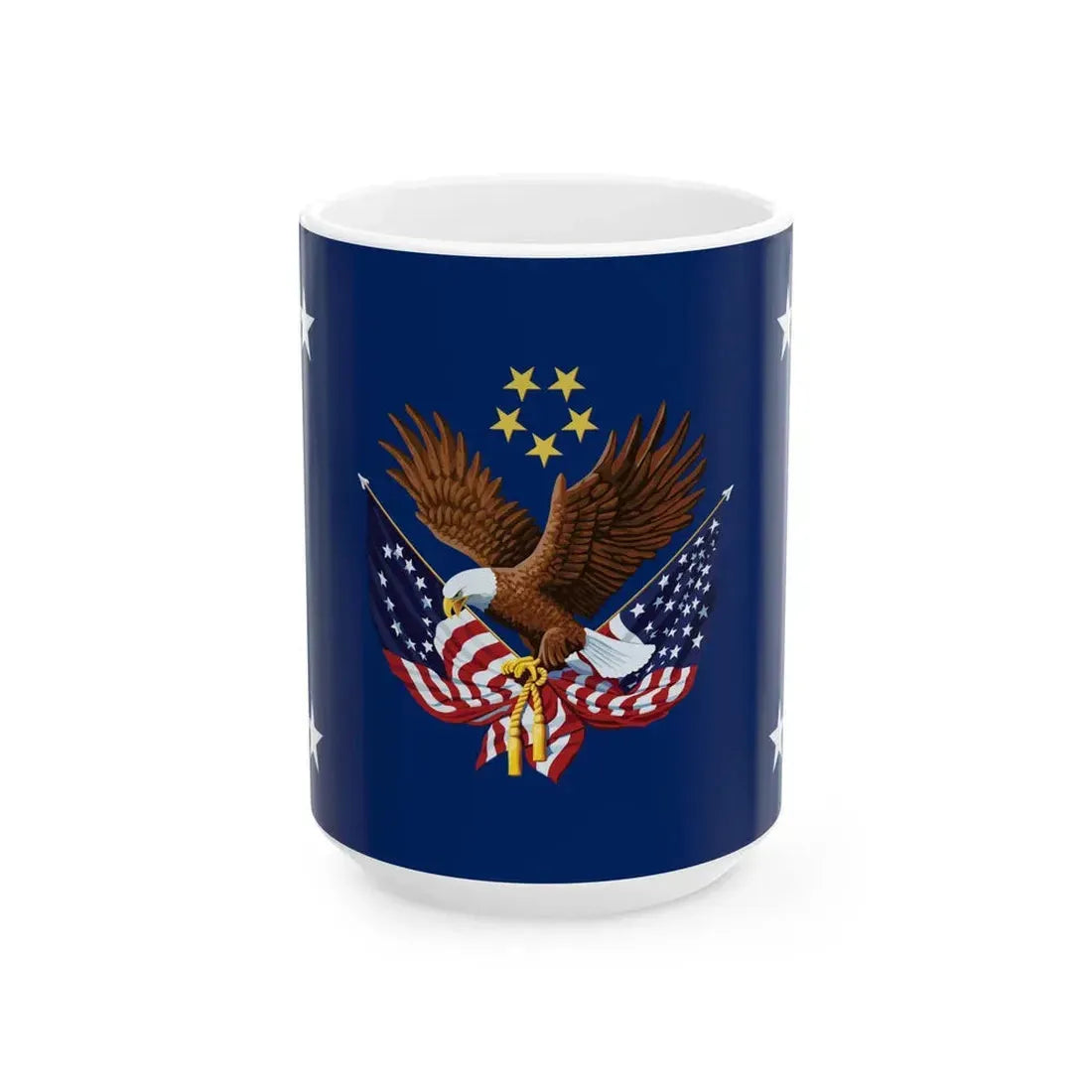 Flag of the United States Secretary of Veterans Affairs (United States) White Coffee Mug 15oz - Go Mug Yourself