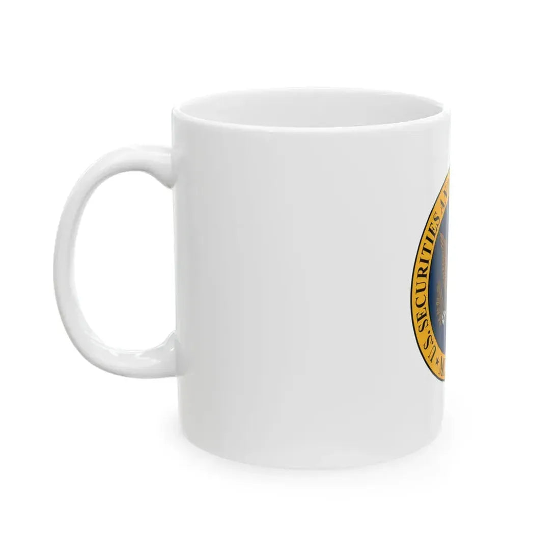 Flag of the United States Securities and Exchange Commission (United States) White Coffee Mug - Go Mug Yourself