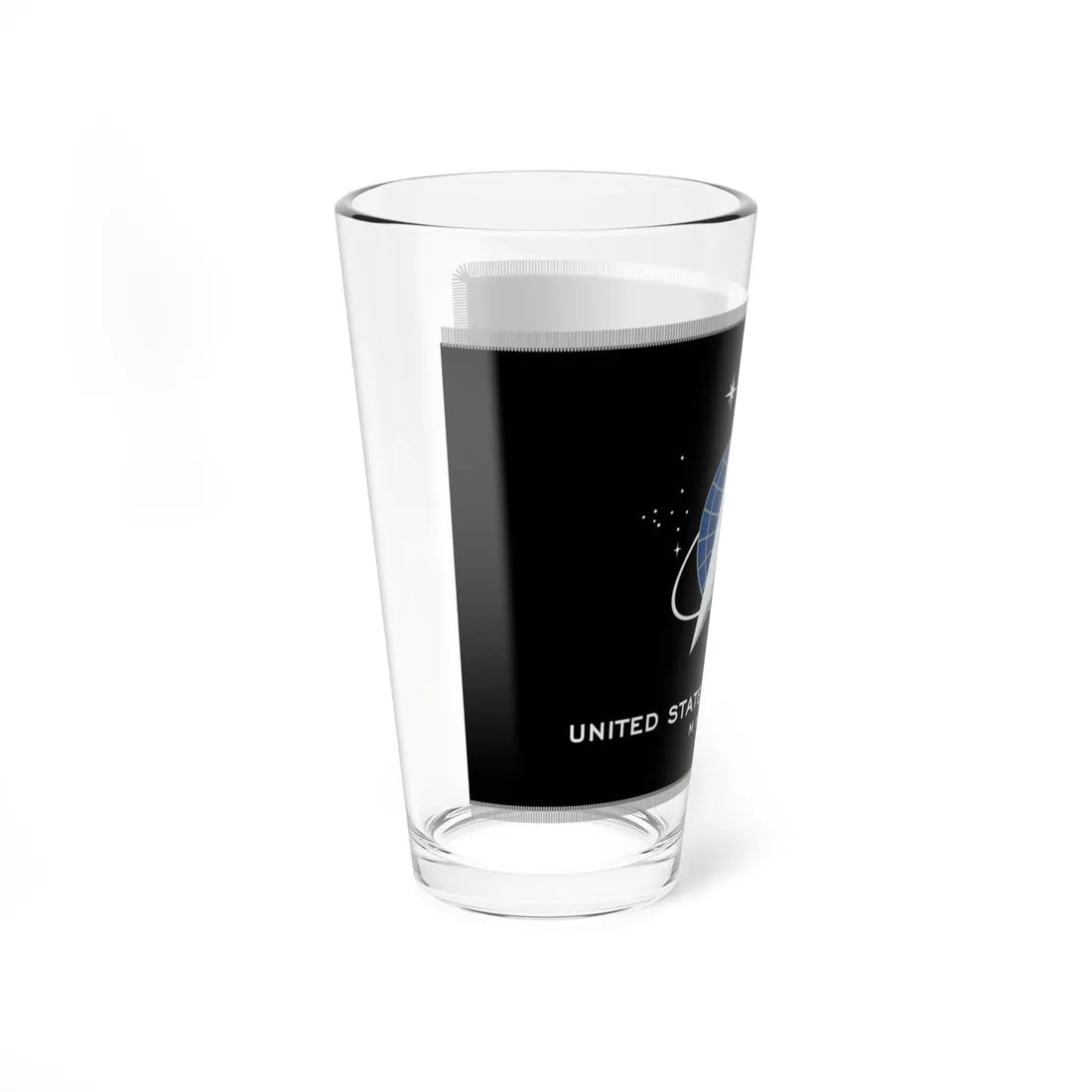 Flag of the United States Space Force fringed (United States) Pint Glass 16oz - Go Mug Yourself