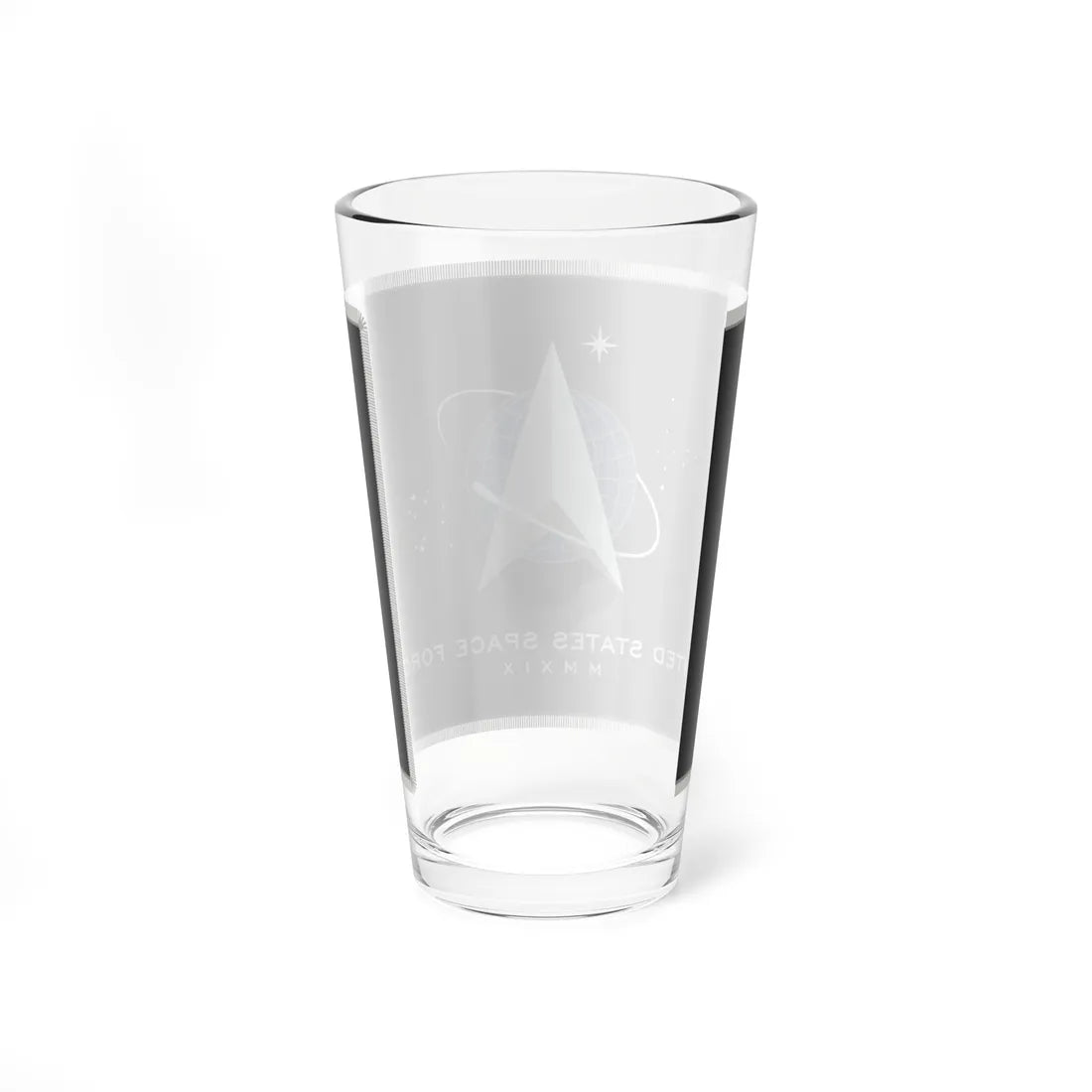 Flag of the United States Space Force fringed (United States) Pint Glass 16oz - Go Mug Yourself