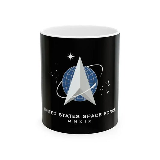 Flag of the United States Space Force (United States) White Coffee Mug 11oz - Go Mug Yourself