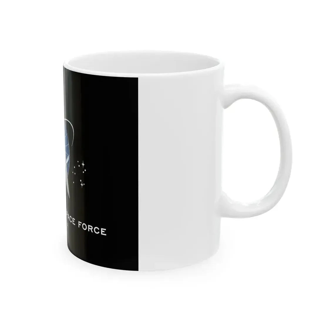 Flag of the United States Space Force (United States) White Coffee Mug - Go Mug Yourself