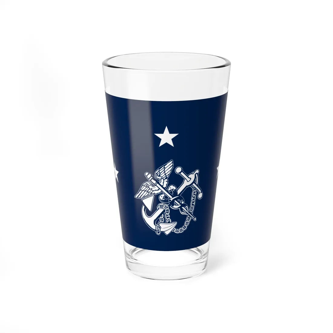 Flag of the United States Surgeon General v1 (United States) Pint Glass 16oz 16oz - Go Mug Yourself