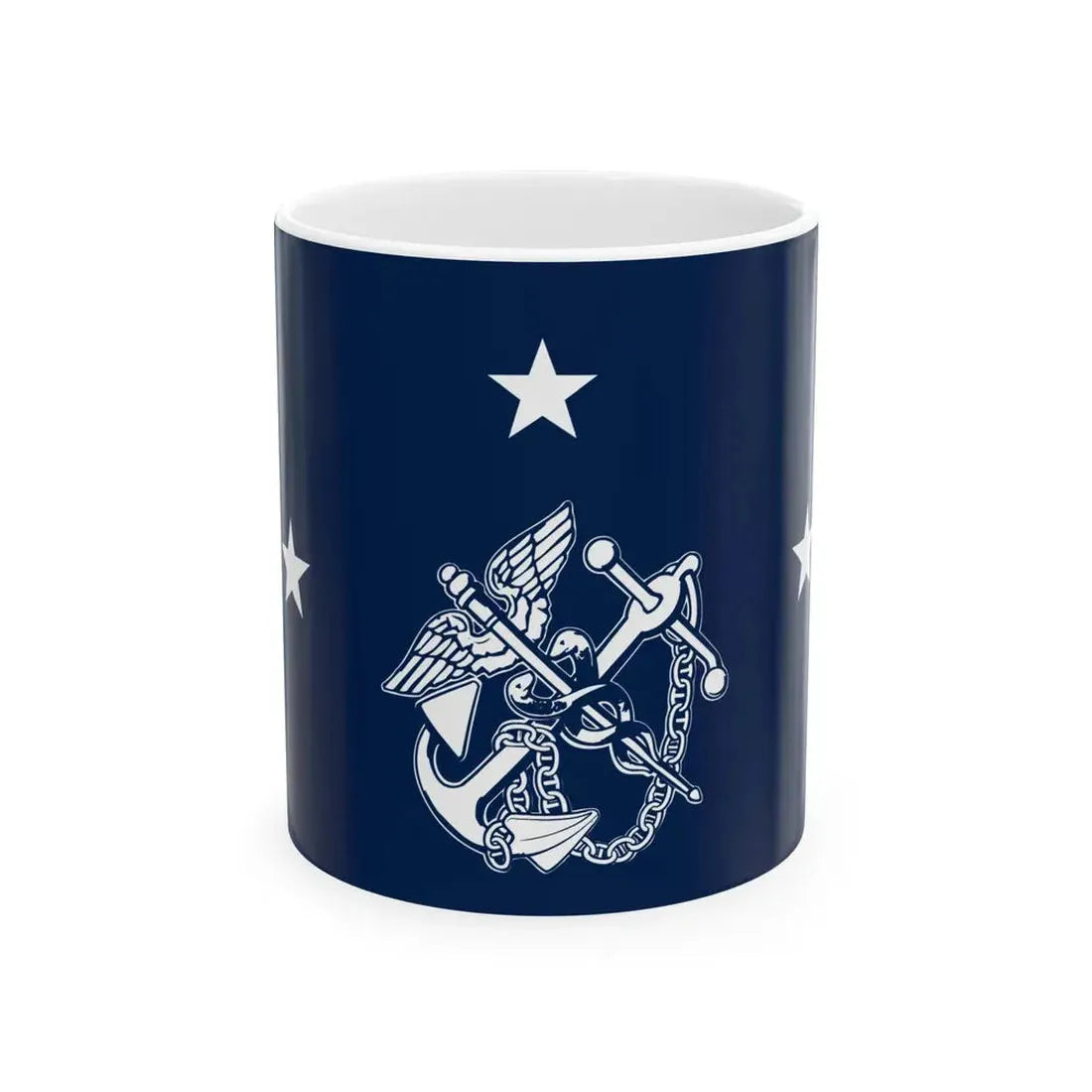 Flag of the United States Surgeon General v1 (United States) White Coffee Mug 11oz - Go Mug Yourself