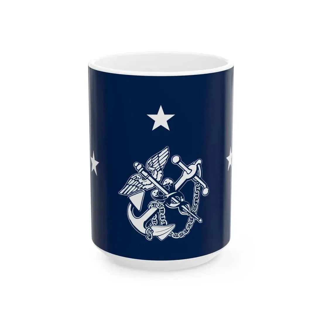 Flag of the United States Surgeon General v1 (United States) White Coffee Mug 15oz - Go Mug Yourself