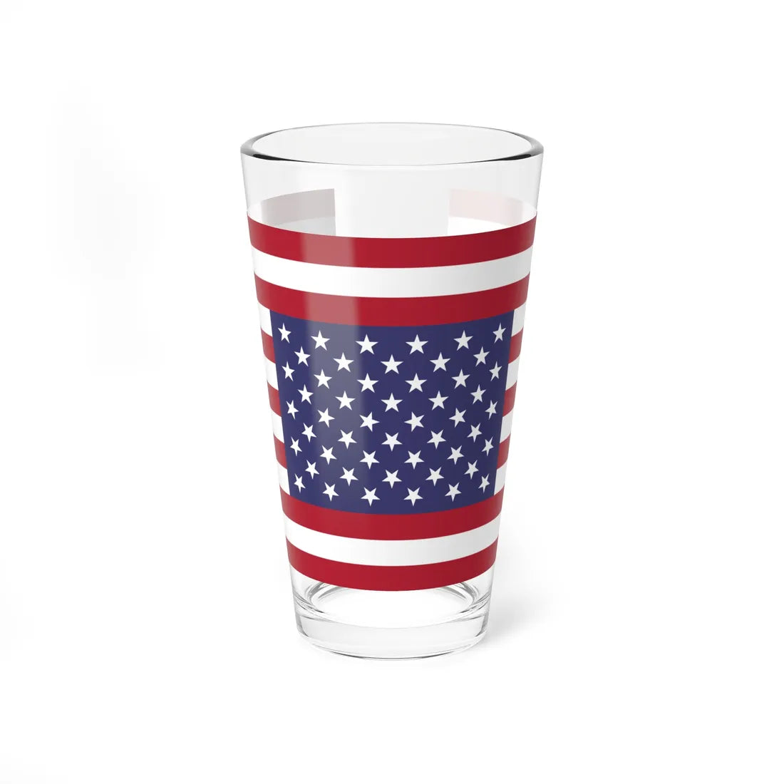 Flag of the United States symmetrical (United States) Pint Glass 16oz 16oz - Go Mug Yourself