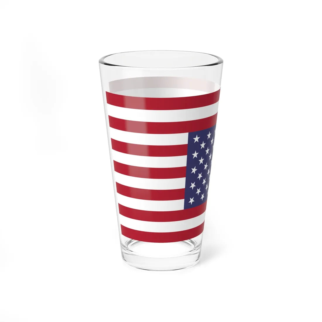 Flag of the United States symmetrical (United States) Pint Glass 16oz - Go Mug Yourself