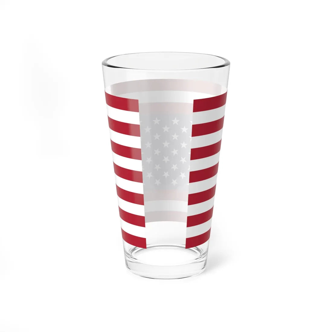 Flag of the United States symmetrical (United States) Pint Glass 16oz - Go Mug Yourself