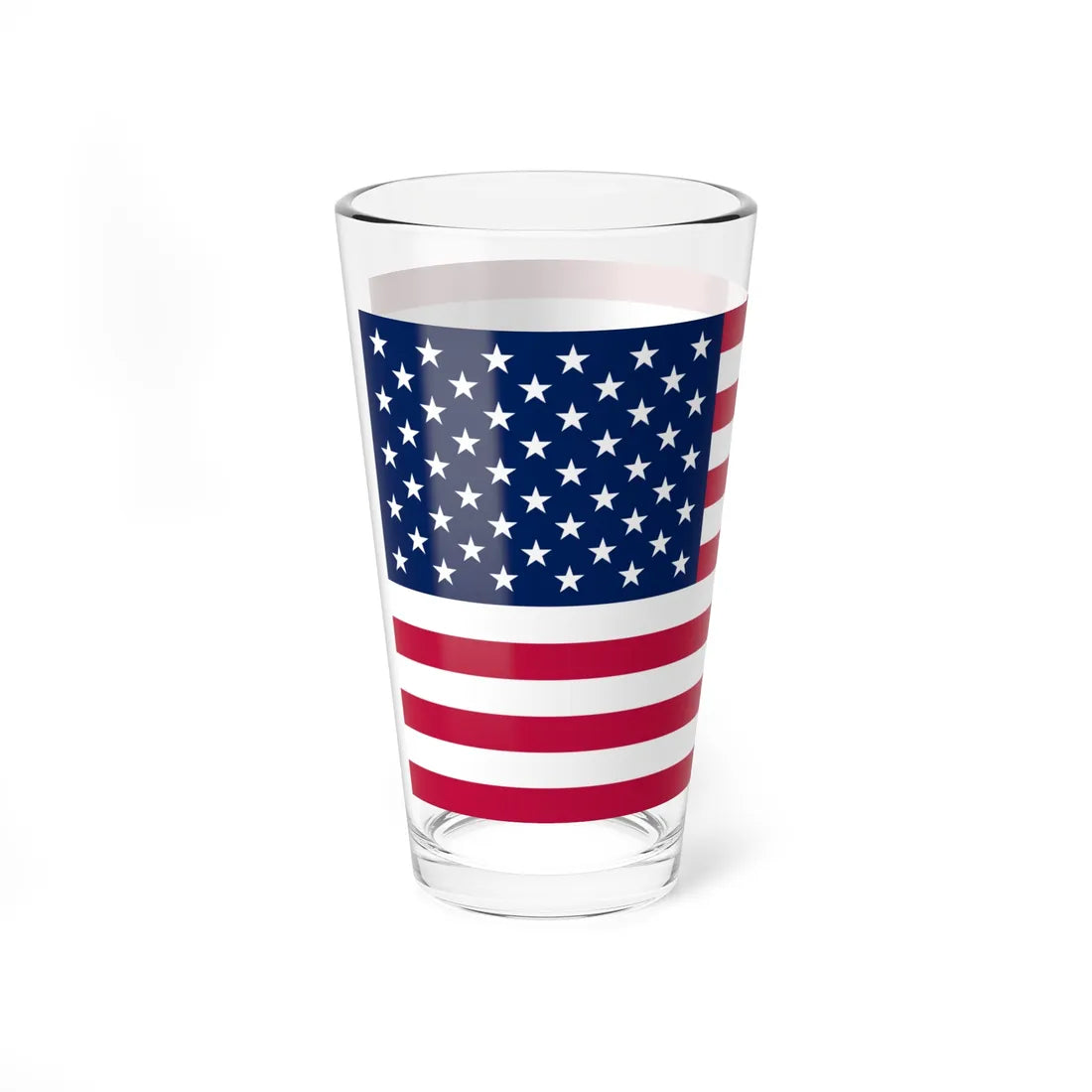 Flag of the United States Texas Color Standard (United States) Pint Glass 16oz - Go Mug Yourself