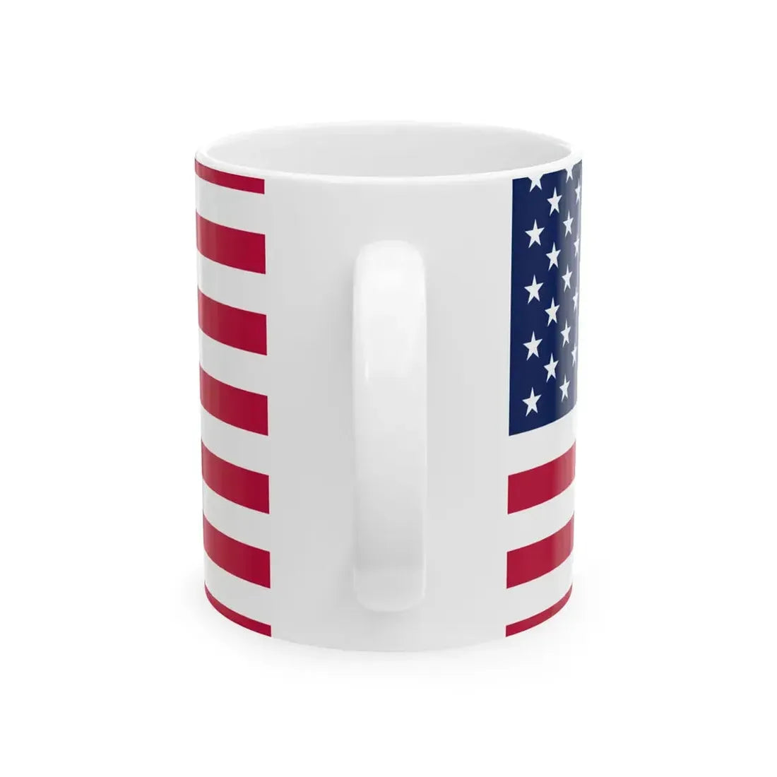 Flag of the United States Texas Color Standard (United States) White Coffee Mug - Go Mug Yourself