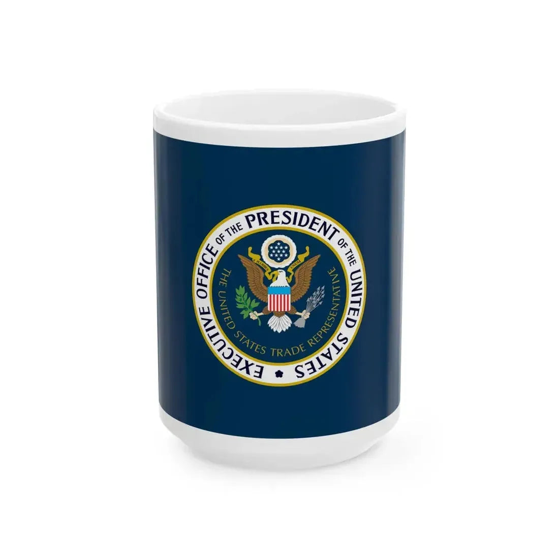 Flag of the United States Trade Representative (United States) White Coffee Mug 15oz - Go Mug Yourself