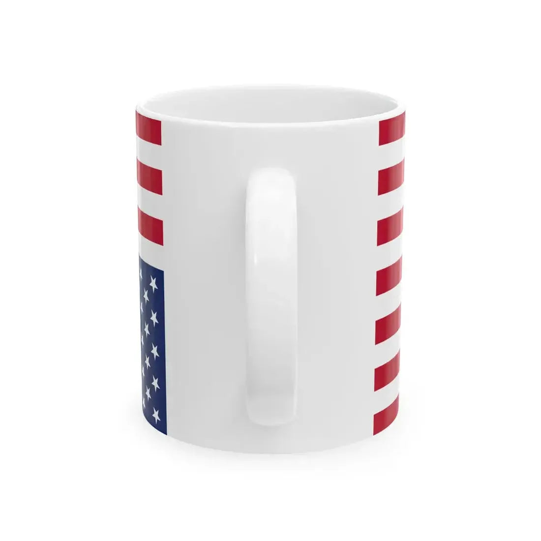 Flag of the United States upside down (United States) White Coffee Mug - Go Mug Yourself