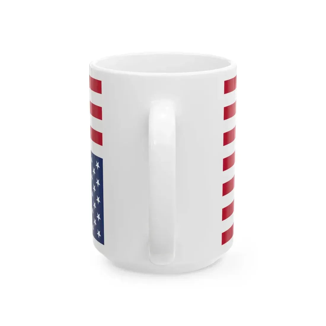 Flag of the United States upside down (United States) White Coffee Mug - Go Mug Yourself
