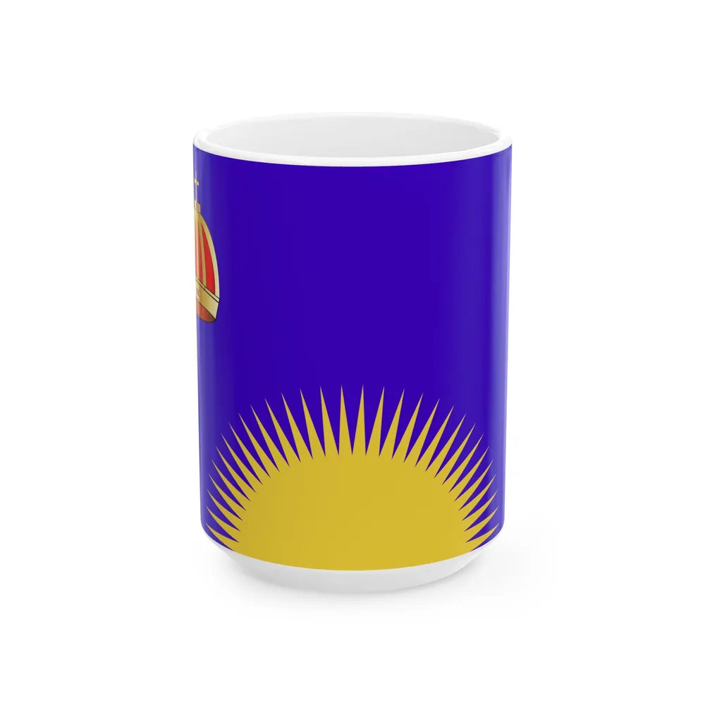 Flag of the United Tribes of Fiji 1867-1869 (Fiji) White Coffee Mug 15oz - Go Mug Yourself