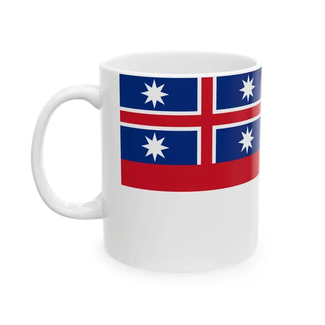 Flag of the United Tribes of New Zealand (New Zealand) White Coffee Mug - Go Mug Yourself