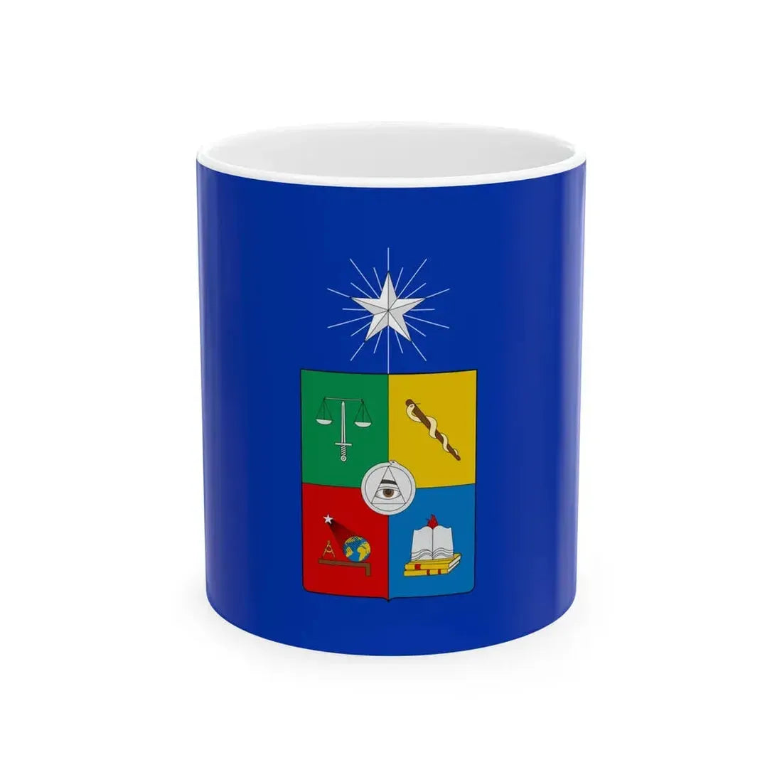 Flag of the University of Chile (Chile) White Coffee Mug 11oz - Go Mug Yourself