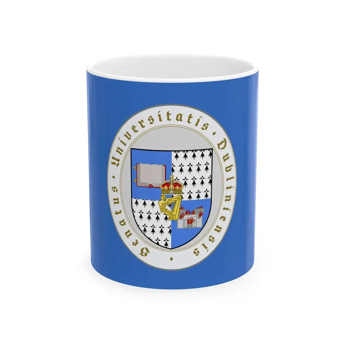Flag of the University of Dublin (Ireland) White Coffee Mug 11oz - Go Mug Yourself