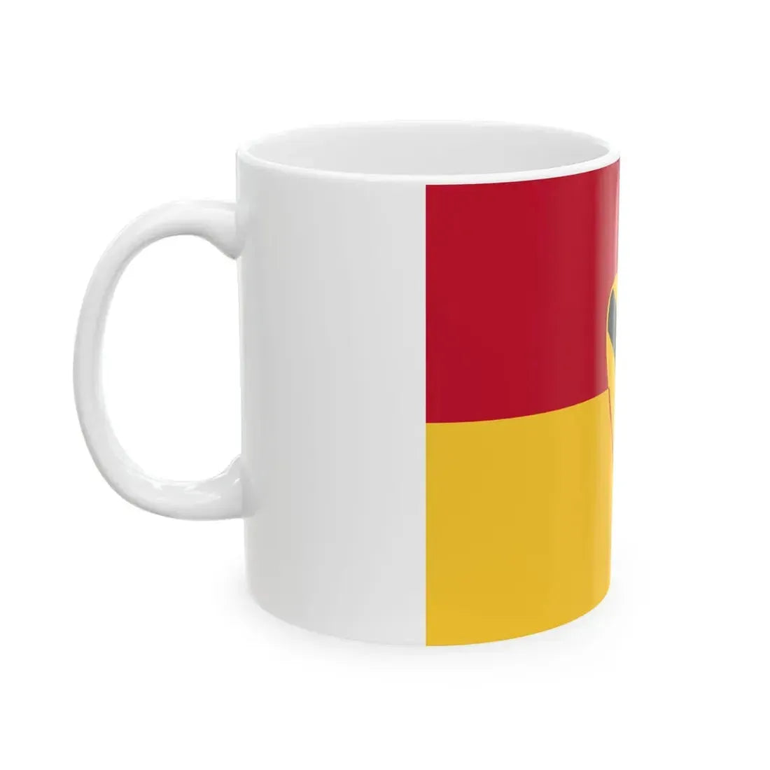 Flag of the U.S. Army 1st Cavalry Division (United States) White Coffee Mug - Go Mug Yourself