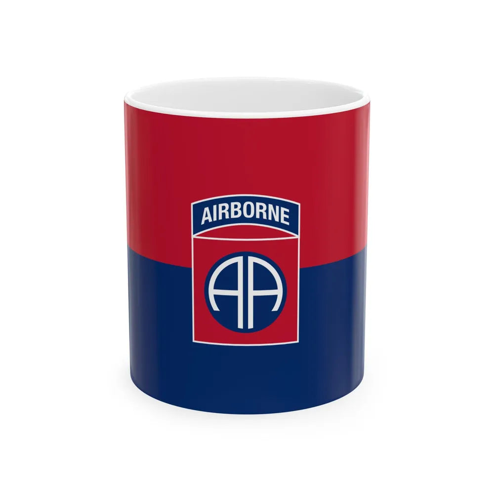 Flag of the U.S. Army 82nd Airborne Division (United States) White Coffee Mug 11oz - Go Mug Yourself