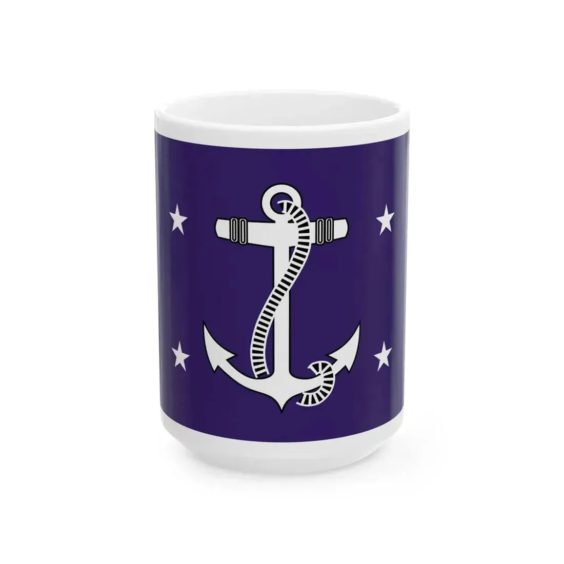 Flag of the US Secretary of the Navy (United States) White Coffee Mug 15oz - Go Mug Yourself