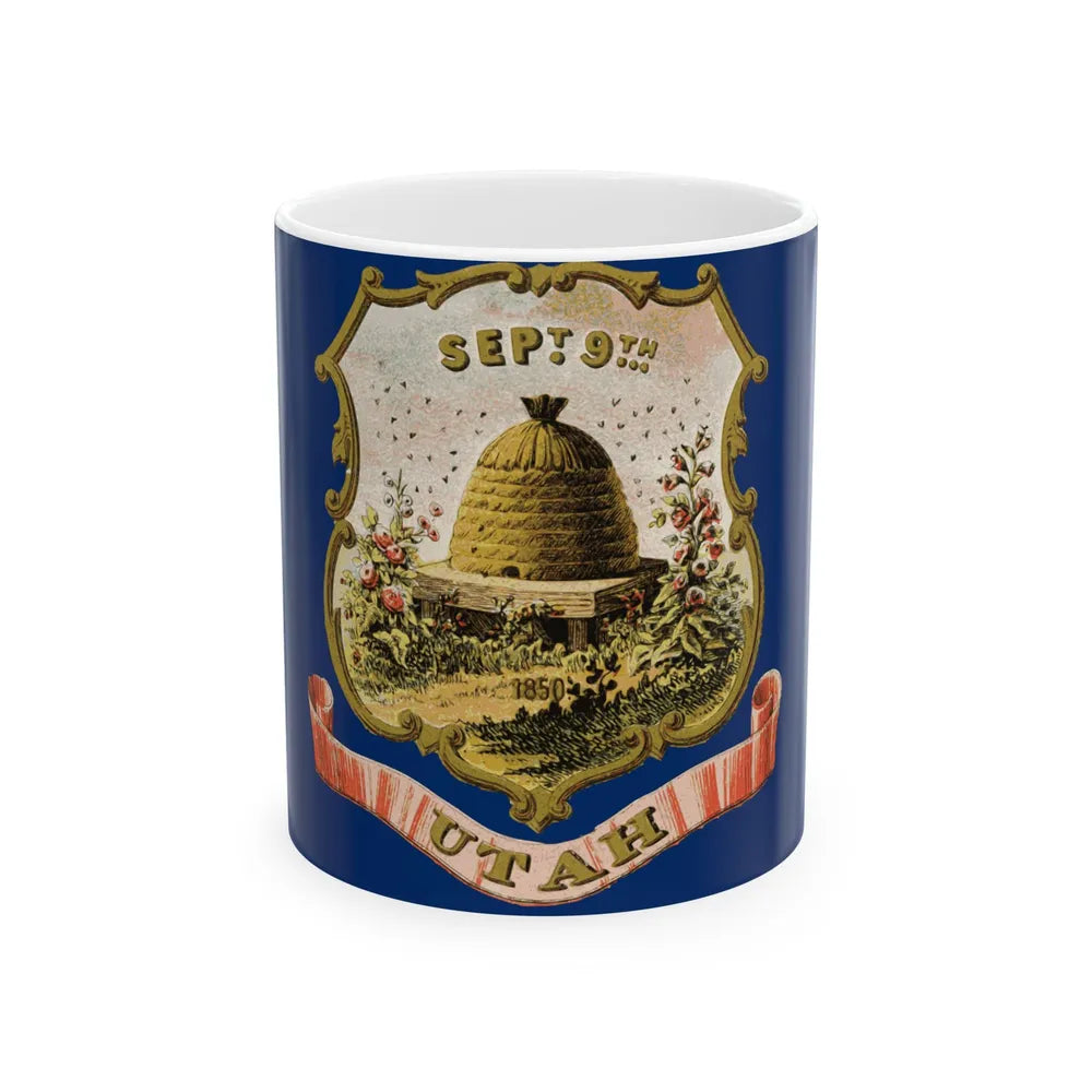 Flag of the Utah Territory (United States) White Coffee Mug 11oz - Go Mug Yourself