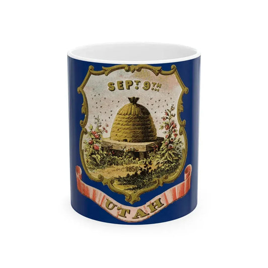 Flag of the Utah Territory (United States) White Coffee Mug 11oz - Go Mug Yourself